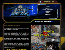 Tablet Screenshot of gamersarcadeparty.com